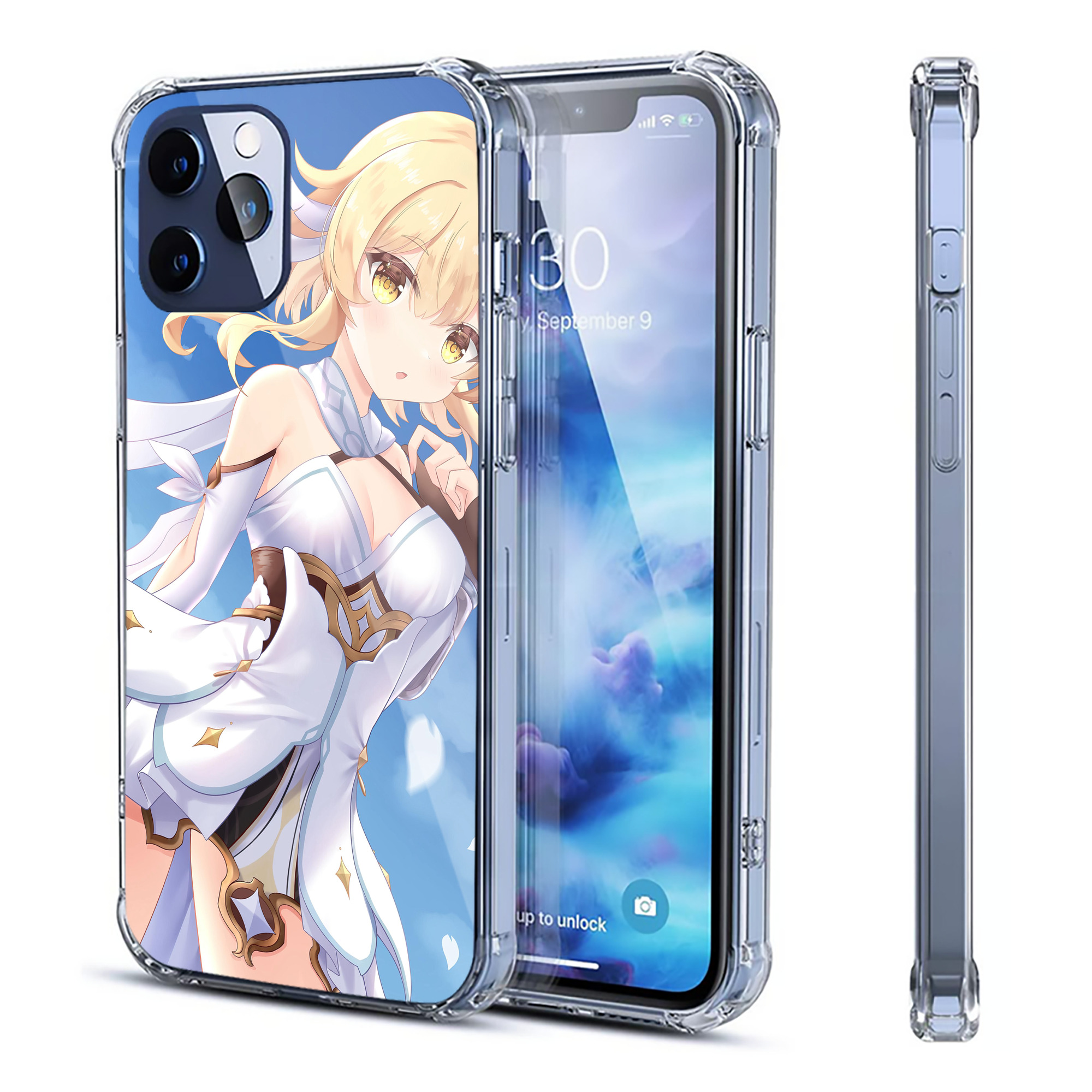 げんし神 genshin 【iPhone 12シリーズ対応】透明スマホケース（クリアソフトケース）